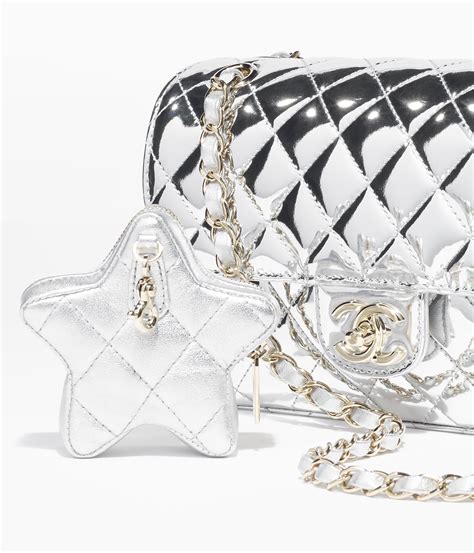 chanel mini flap bag and star coin purse|Chanel dropped bag.